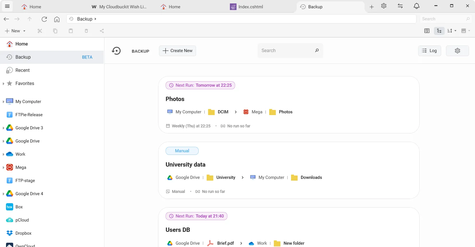 BackupKit — verschlüsselte, geplante Backups überallhin